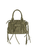 Fringe tas groen