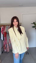 Butter yellow oversized blazer