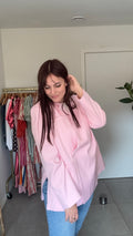 Baby pink oversized  blazer