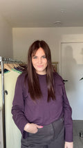 Longsleeve open back – purple