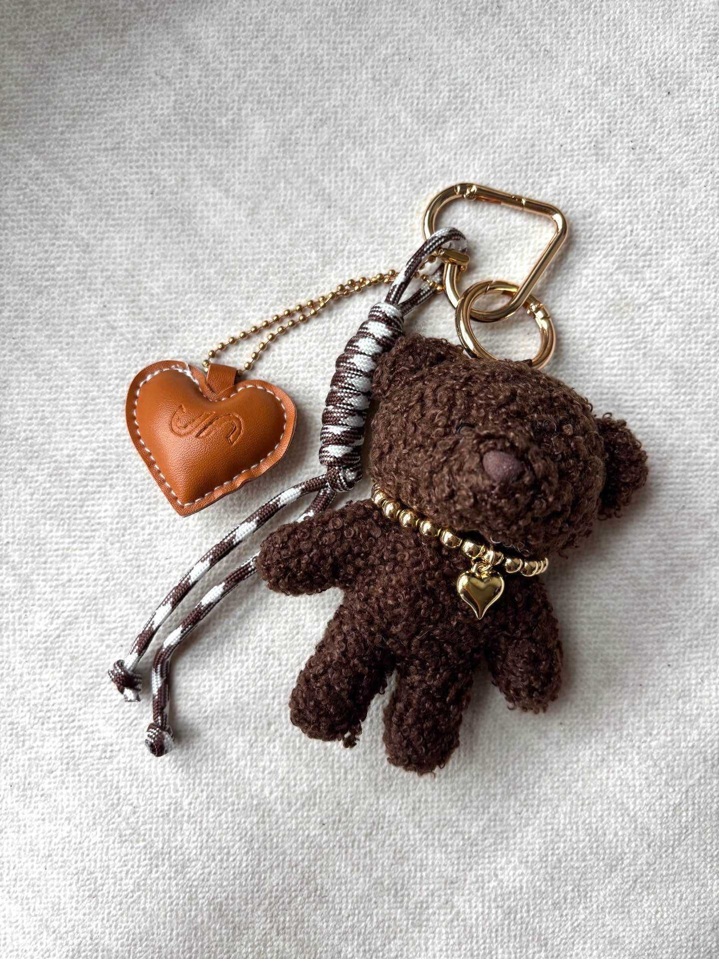 Bag charm - bruine beer