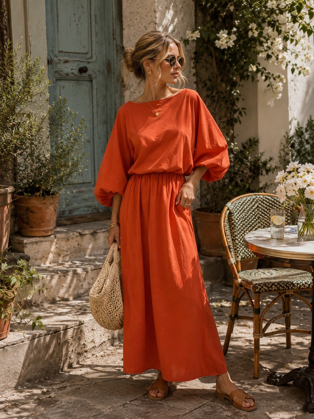Flowy long dress